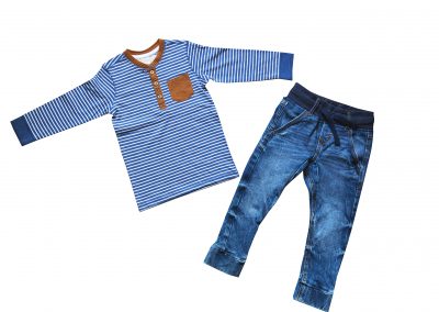Children's clothes, boy set outfit.
